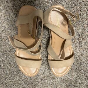 Soda Women's Beige Strappy Sandals